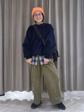 えまこさん（レディース・159cm）の冬コーディネート