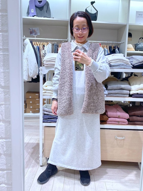 セール】Vネックボアベスト（ベスト）｜studio CLIP（スタディオ