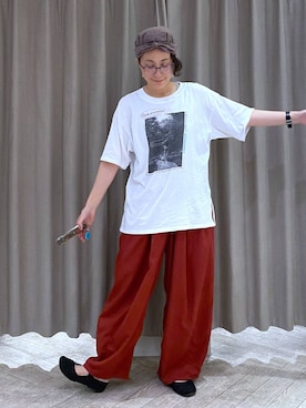 「アイテム（Tシャツ/カットソー、その他）」を使った、えまこさん（レディース・159cm）の夏コーディネート