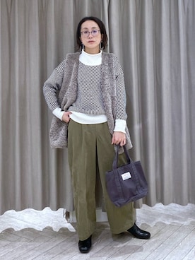 えまこさん(レディース・159cm)の冬コーディネート