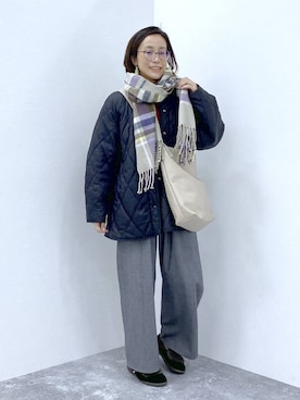「撥水」｜えまこさん（レディース・159cm）の秋コーディネート