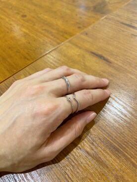 「studio CLIP（スタディオクリップ）のアイテム（リング）」を使った、えまこさん（レディース・159cm）の春コーディネート