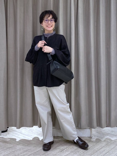 【格安新品タグ付】すぐ着れる　柔軟性あるシンプルブラウス 楽天市場】【洋服の青山】【楽天ランキング1位入賞】ブラウス