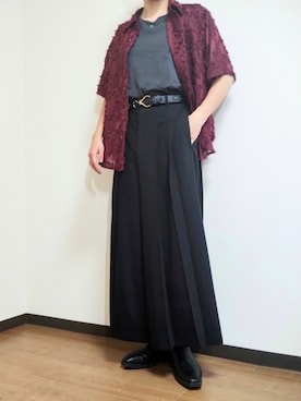 「アイテム（ブーツ）」を使った、ko(私服記録)さん（メンズ・171cm）の秋コーディネート