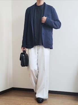 「アイテム（Tシャツ/カットソー）」を使った、ko(私服記録)さん（メンズ・171cm）の秋コーディネート