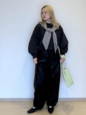「アイテム（マフラー）」を使った、e.c.8123さん（レディース・160cm）の秋コーディネート