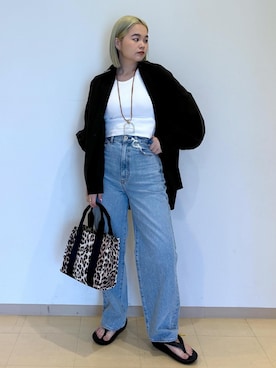 「FEMME」｜「アイテム（アクセサリー）」を使った、e.c.8123さん（レディース・159cm）の春コーディネート