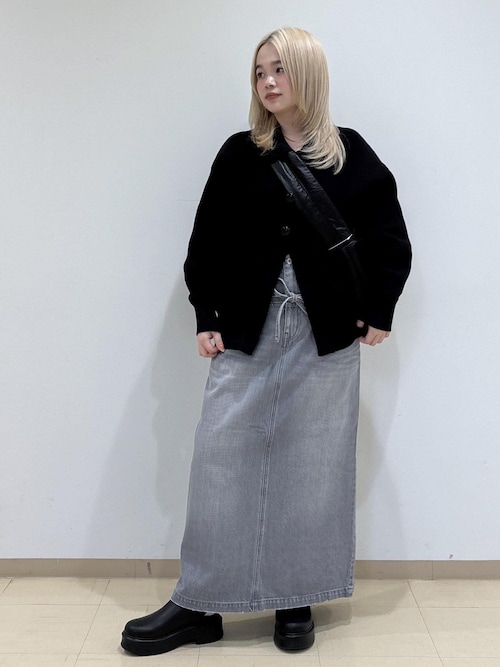 セール】【サステナブル】ポロニットリラックスカーディガン