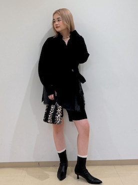 「GANNI」｜「アイテム（アクセサリー）」を使った、e.c.8123さん（レディース・160cm）の秋コーディネート