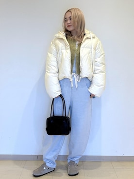 「アイテム（ダウンジャケット/コート）」を使った、e.c.8123さん（レディース・160cm・20代）の冬コーディネート