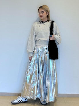 「敏感」｜「アイテム（スウェット）」を使った、e.c.8123さん（レディース・160cm）の夏コーディネート