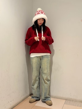 「kaorinomori（カオリノモリ）のアイテム」を使った、まるさん（レディース・165cm）の秋コーディネート