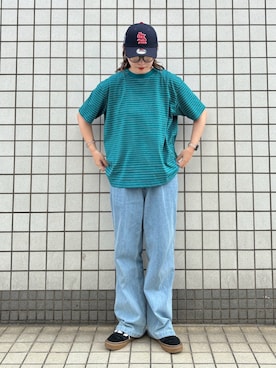 「アイテム（キャップ）」を使った、まるさん（レディース・165cm・20代）の夏コーディネート