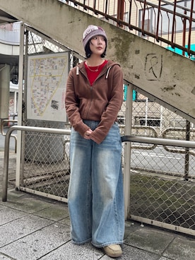 「arth（アース）のアイテム」を使った、まるさん（レディース・165cm）の冬コーディネート