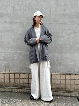 「アイテム（キャップ）」を使った、まるさん（レディース・165cm・20代）の春コーディネート