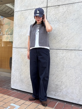 「キャップ」｜まるさん（レディース・165cm・20代）の秋コーディネート