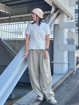 「アイテム（ニットキャップ/ビーニー）」を使った、まるさん（レディース・165cm・20代）の夏コーディネート