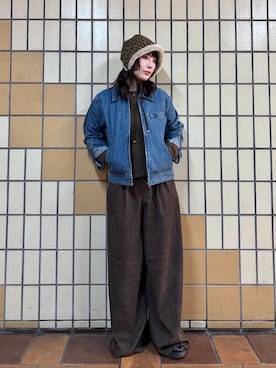 「アイテム（デニムジャケット）」を使った、まるさん（レディース・165cm・20代）の秋コーディネート