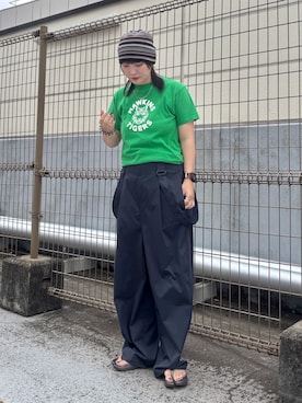 「アイテム（ニットキャップ/ビーニー）」を使った、まるさん（レディース・165cm・20代）の夏コーディネート