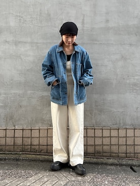「UNIQLO（ユニクロ）のアイテム（ジャケット/アウター）」を使った、まるさん（レディース・165cm）の冬コーディネート