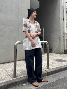 「アイテム（ヘアアクセサリー）」を使った、まるさん（レディース・165cm・20代）の夏コーディネート