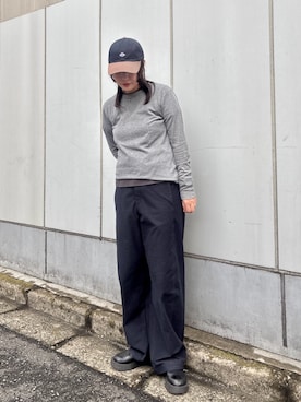 「アイテム（キャップ）」を使った、まるさん（レディース・165cm・20代）の秋コーディネート