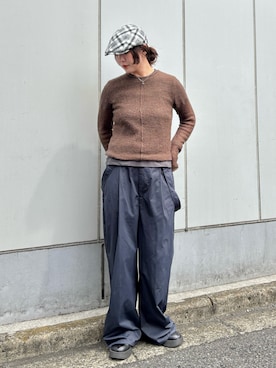 「アイテム（ハンチング/ベレー帽）」を使った、まるさん（レディース・165cm・20代）の秋コーディネート