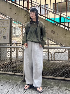 「アイテム（ニットキャップ/ビーニー）」を使った、まるさん（レディース・165cm・20代）の夏コーディネート