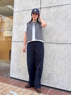 「アイテム（帽子）」を使った、まるさん（レディース・165cm・20代）の夏コーディネート