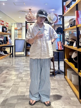 「アイテム（サンダル、その他）」を使った、まるさん（レディース・165cm）の夏コーディネート