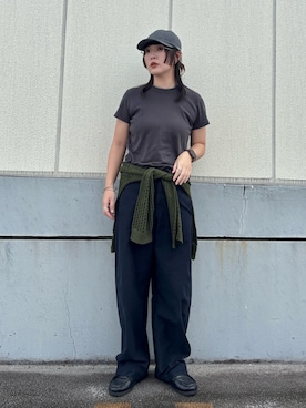 「めがね」｜「アイテム（帽子）」を使った、まるさん（レディース・165cm）の秋コーディネート