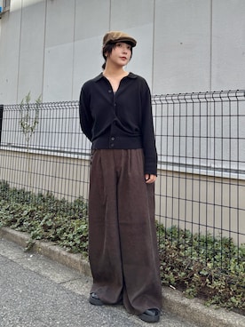 「アイテム（ハンチング/ベレー帽）」を使った、まるさん（レディース・165cm・20代）の秋コーディネート