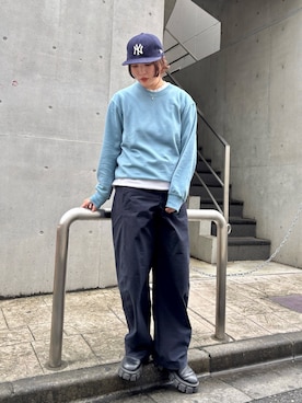 「アイテム（スウェット）」を使った、まるさん（レディース・165cm）の秋コーディネート