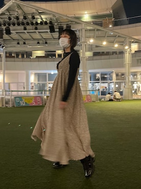 「へザー」｜「アイテム（ワンピース）」を使った、どんちゃんさん（レディース・152cm）の秋コーディネート