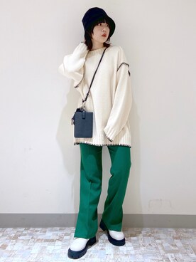 ちゃむページ スリムフィットアッタカストレートパンツ 238828を使った人気