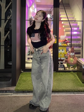 「アイテム（ハンドバッグ）」を使った、りなてぃさん（レディース・150cm）の夏コーディネート
