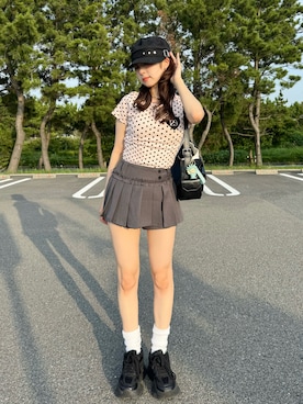 「SLY（スライ）のアイテム」を使った、りなてぃさん（レディース・150cm）の夏コーディネート