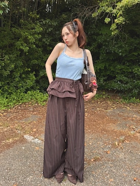 「アイテム（その他）」を使った、りなてぃさん（レディース・150cm）の夏コーディネート