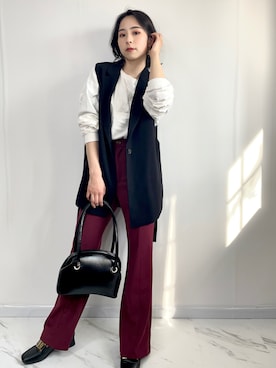 「OpenCLOSE（オープンクローズ）のアイテム（バッグ）」を使った、りなてぃさん（レディース・150cm）の春コーディネート