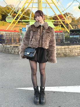 「アイテム（その他）」を使った、りなてぃさん（レディース・150cm）の秋コーディネート