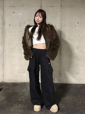 「アイテム（ジャケット/アウター）」を使った、りなてぃさん（レディース・150cm）の秋コーディネート