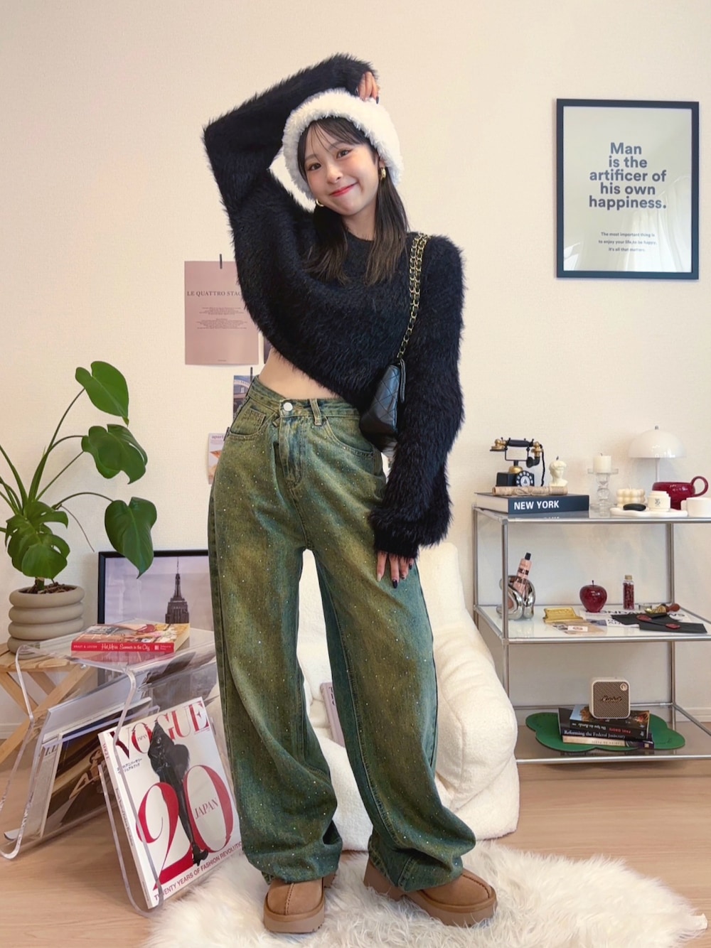りなてぃ｜SHEINのニット/セーターを使った秋コーディネート - WEAR