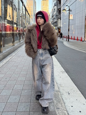 りなてぃさん（レディース・150cm）の冬コーディネート