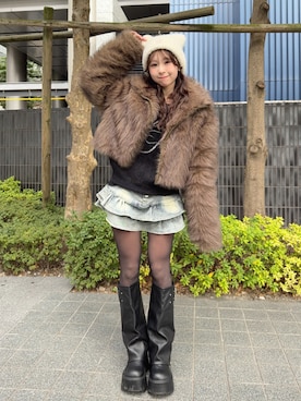 りなてぃさん（レディース・150cm）の冬コーディネート