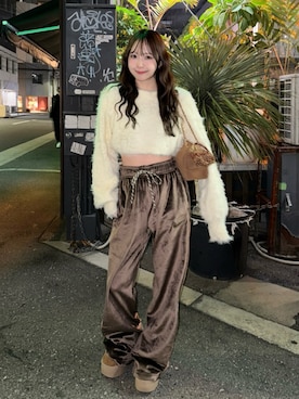 「アイテム（ハイライト/シェーディング）」を使った、りなてぃさん（レディース・150cm）の冬コーディネート