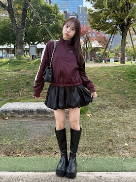 「アイテム（その他）」を使った、りなてぃさん（レディース・150cm）の秋コーディネート