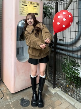 「アイテム（メイクアップ）」を使った、りなてぃさん（レディース・150cm）の冬コーディネート