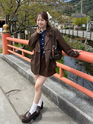 「Milk Touch（ミルクタッチ）の【新感触マットティント】スプレッドフィット　ブラーティント #クリームチーズリップ（口紅/リップティント/グロス）」を使った、りなてぃさん（レディース・150cm）の春コーディネート