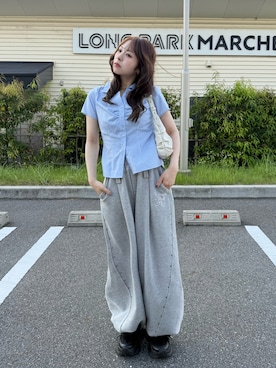 「SLY（スライ）のアイテム」を使った、りなてぃさん（レディース・150cm）の夏コーディネート