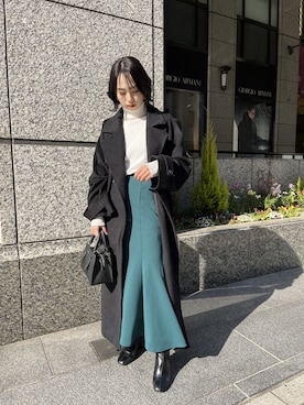 「LVEU.（ラブユ.）のアイテム（ジャケット/アウター）」を使った、りなてぃさん（レディース・150cm）の冬コーディネート